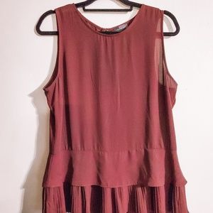 Plum The Limited Peplum Tank Top (L)